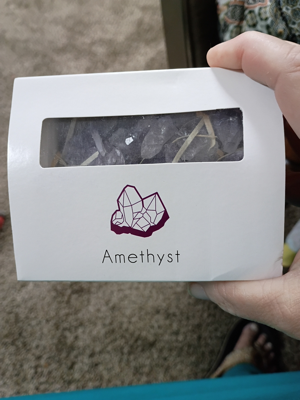 Box Of Raw Amethyst Crystals
